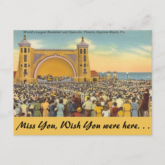 Florida, Daytona Beach Postcard (Front)