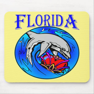 Florida Dolphin & Heart  #USAPatriotGraphics  © Mouse Pad