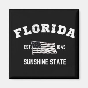 Florida Est, 1845 Sunshine State Magnet