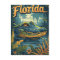 Florida Everglades Alligator Vintage