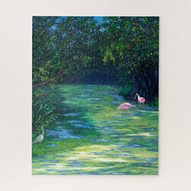 Florida Everglades Wildlife Refuge Jigsaw Puzzle (Vertical)