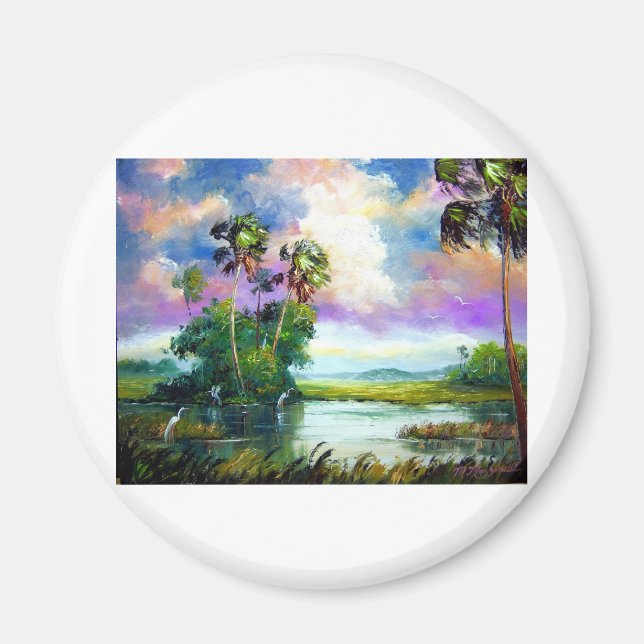 Florida Everglades Wind Magnet (Front)