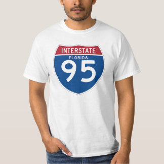 Florida FL I-95 Interstate Highway Shield - T-Shirt