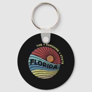 Florida Fl Summer Miami Vibes Beach Sunshine State Keychain