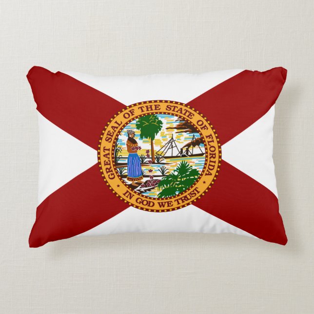 Florida flag accent pillow (Front)