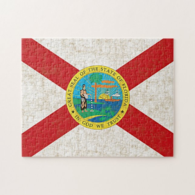FLORIDA FLAG AGED Puzzle (Horizontal)