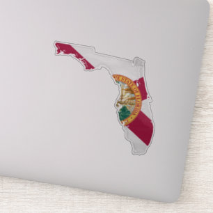 Florida flag and map