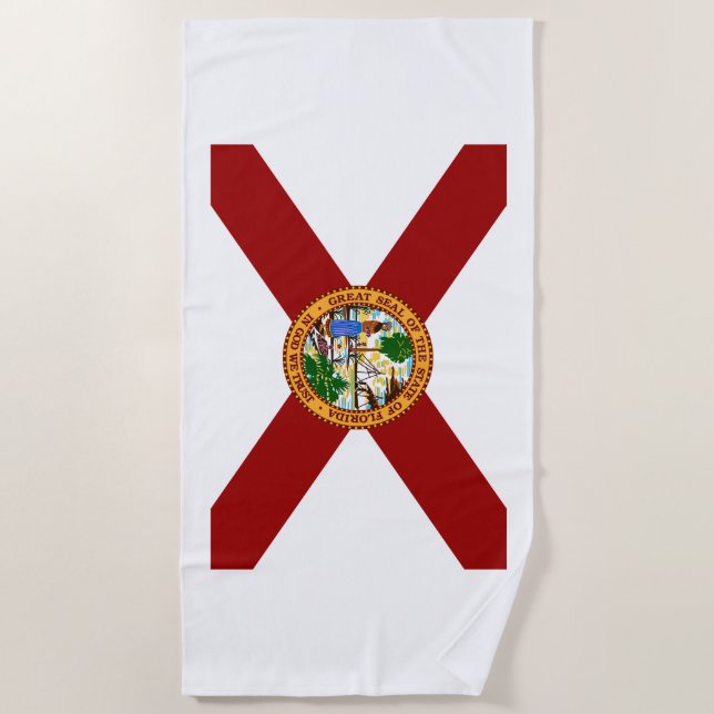 Florida flag beach towel (Front)