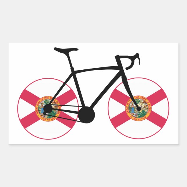 Florida Flag Cycling Sticker (Front)