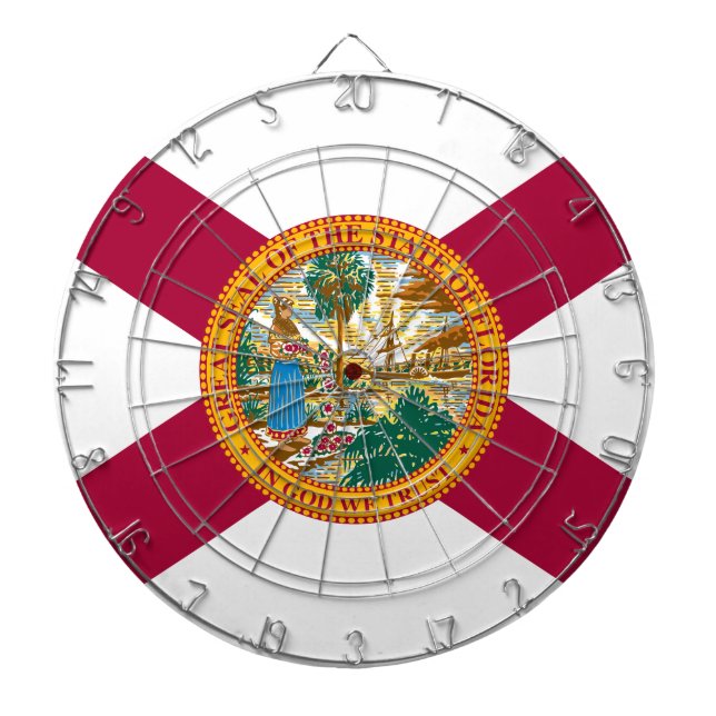 Florida flag dartboard (Front)