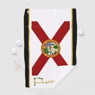 Florida flag golf towel