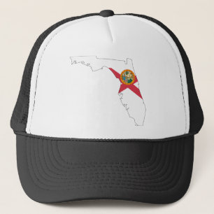 Florida Flag Map Trucker Hat