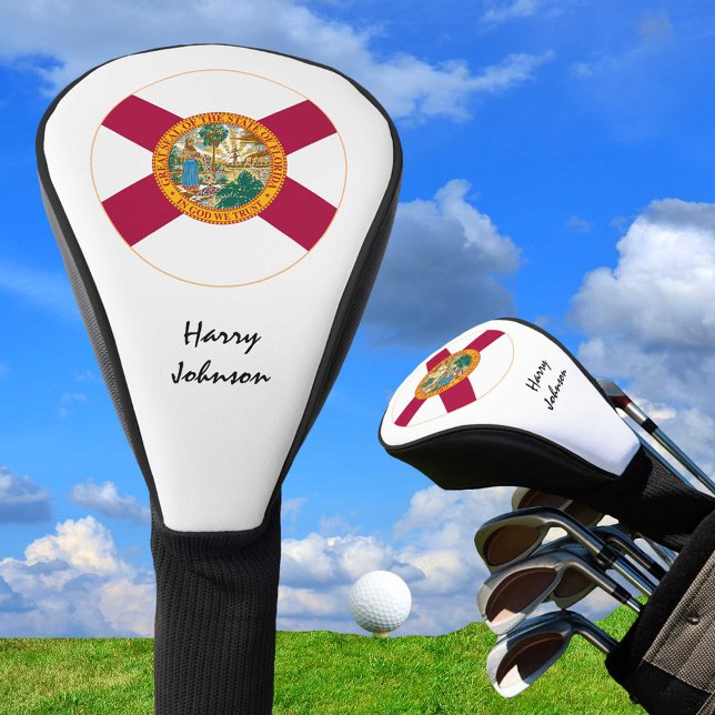 Florida Flag & Monogrammed Golf Clubs Cover (Creator Uploaded)