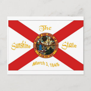 Florida Flag Postcard