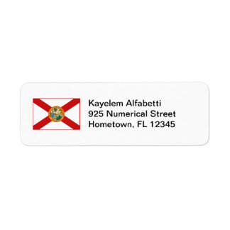 Florida Flag Return Address Label