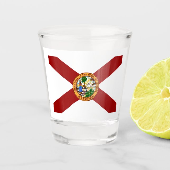 Florida flag  shot glass (Front)