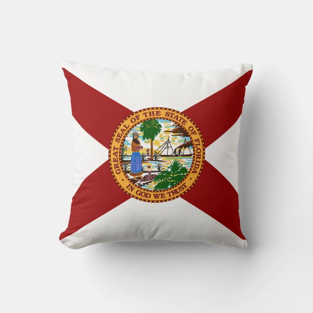 Florida flag throw pillow (Front)