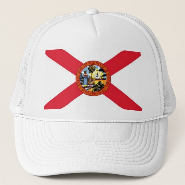 FLORIDA FLAG TRUCKER HAT (Front)