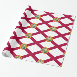 Florida flag wrapping paper
