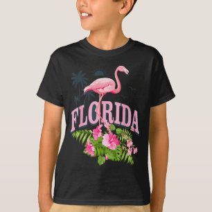 Florida Flamingo Tropical Plants Souvenir Summer T-Shirt