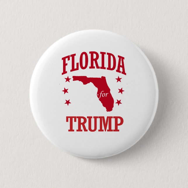 FLORIDA FOR DONALD TRUMP 2 INCH ROUND BUTTON (Front)