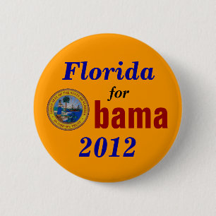 Florida for Obama 2012 2 Inch Round Button