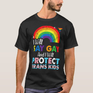 Florida Gay I Will Say Gay And I Will Protect Tran T-Shirt