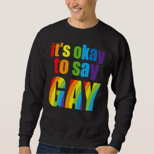 Florida Gay It's Okay To Say Gay Stay Proud Lgbtq Sweatshirt