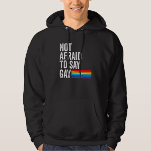 Florida Gay Not Afraid To Say Gay Lgbtq Gay Rights Hoodie