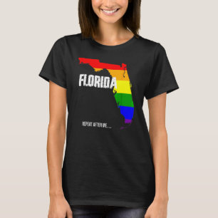 Florida Gay Say Gay Repeat After Me Lgbtq Gay Righ T-Shirt
