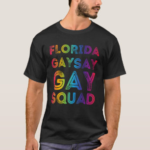 Florida Gay Say Gay Vintage Squad Trans Stay Proud T-Shirt