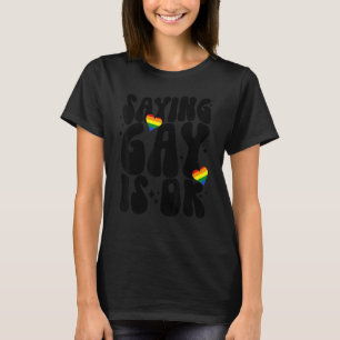 Florida Gay Saying Gay Is Ok Stay Proud Lgbtq Gay T-Shirt