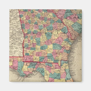 Florida, Georgia, and South Carolina 2 Magnet