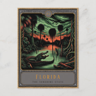 Florida   Gothic Art Postcard