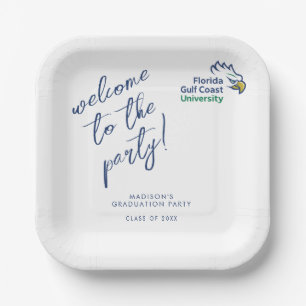 Florida Gulf Coast University Eagles Paper Plate