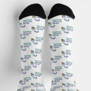 Florida Gulf Coast University FGCU Azul Eagles Socks