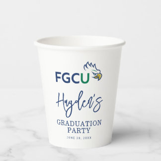 Florida Gulf Coast University Graduation Paper Cups