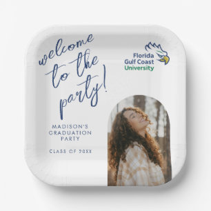 Florida Gulf Coast University Graduation Paper Plate