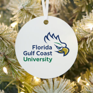 Florida Gulf Coast University Holiday Metal Ornament