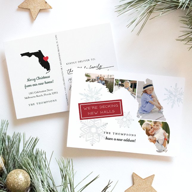 Florida Holiday Moving Announcement Postcard (Creator Uploaded)