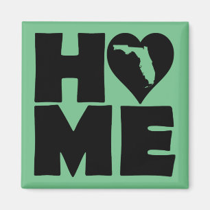 Florida Home Heart State Fridge Magnet