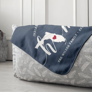 Florida Home State Personalized Sherpa Blanket