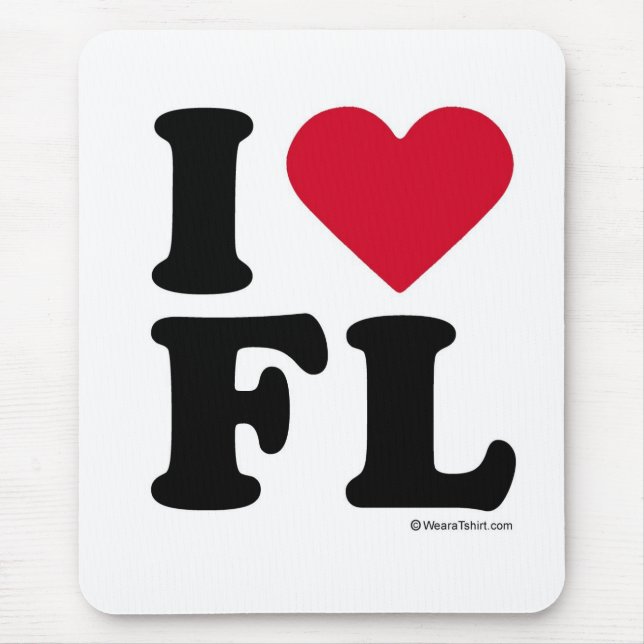 FLORIDA - I LOVE FL - I LOVE FLORIDA MOUSE PAD (Front)