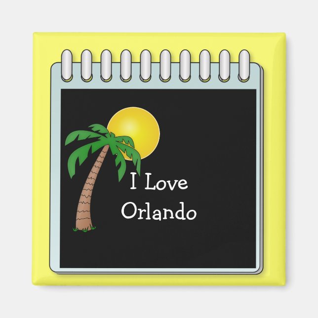 Florida: I Love Orlando Magnet (Front)
