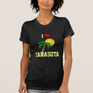 Florida: I Love Sarasota palm tree and sun T-Shirt