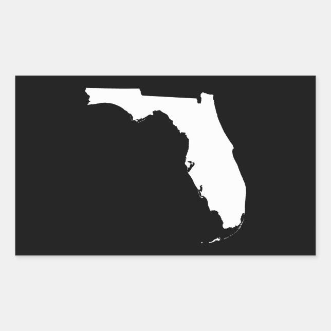 Florida in White and Black Sticker (Front)