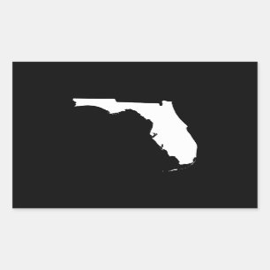 Florida in White and Black Sticker