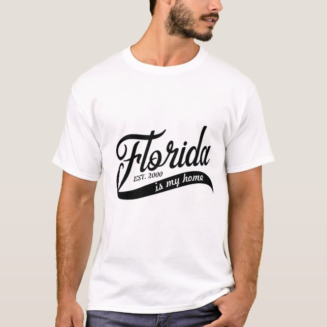 Florida Is My Home Typerface T-Shirt (Front)