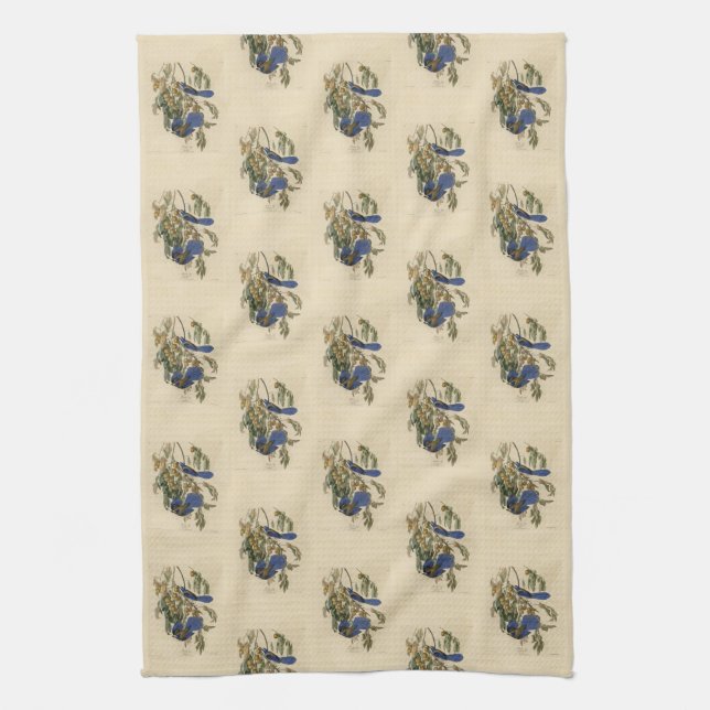 Florida Jay (Scrub-Jay) Audubon's Birds of America Kitchen Towel (Vertical)