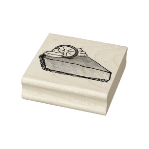 Florida Key Lime Keylime Pie Slice Dessert Stamp
